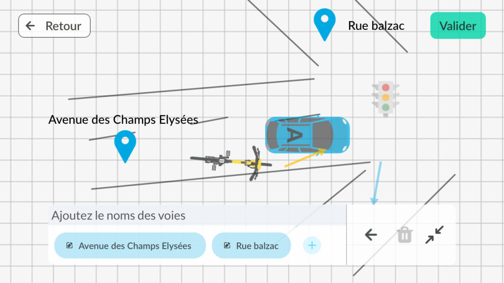 schéma constat auto mobile